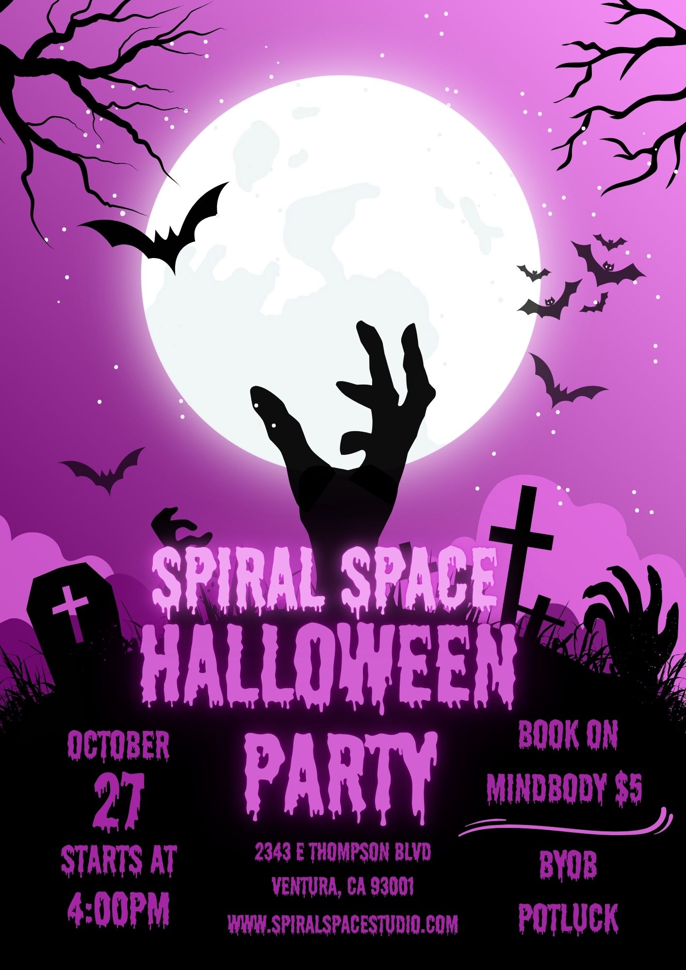 🎃 Join Us for a Spooktacular Halloween Party at Spiral Space! 🎃