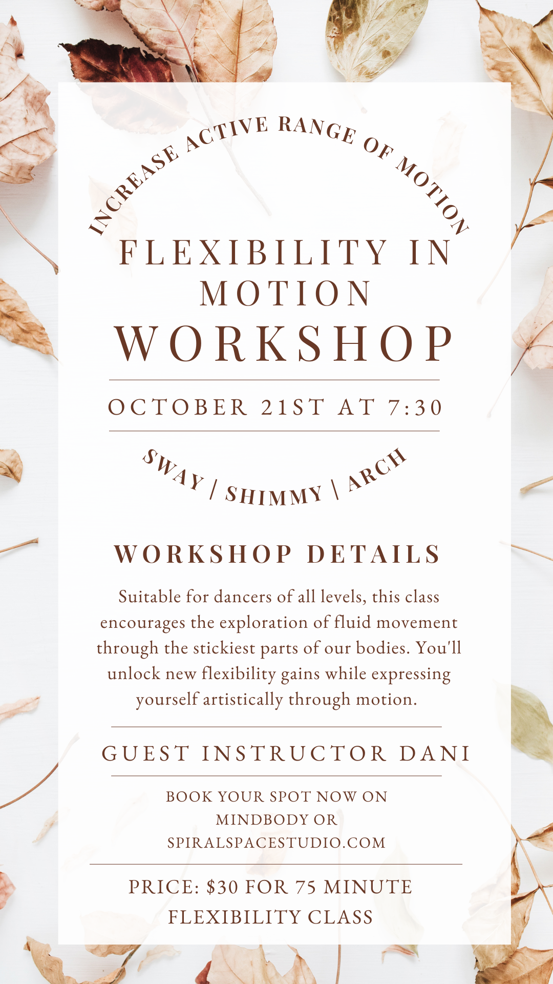 Flexibility Workshops