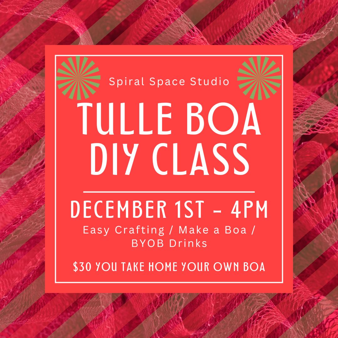 Workshop Vegan Tulle Boa DIY class